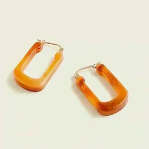 J Crew Made in Italy Acetate Hoop Earrings